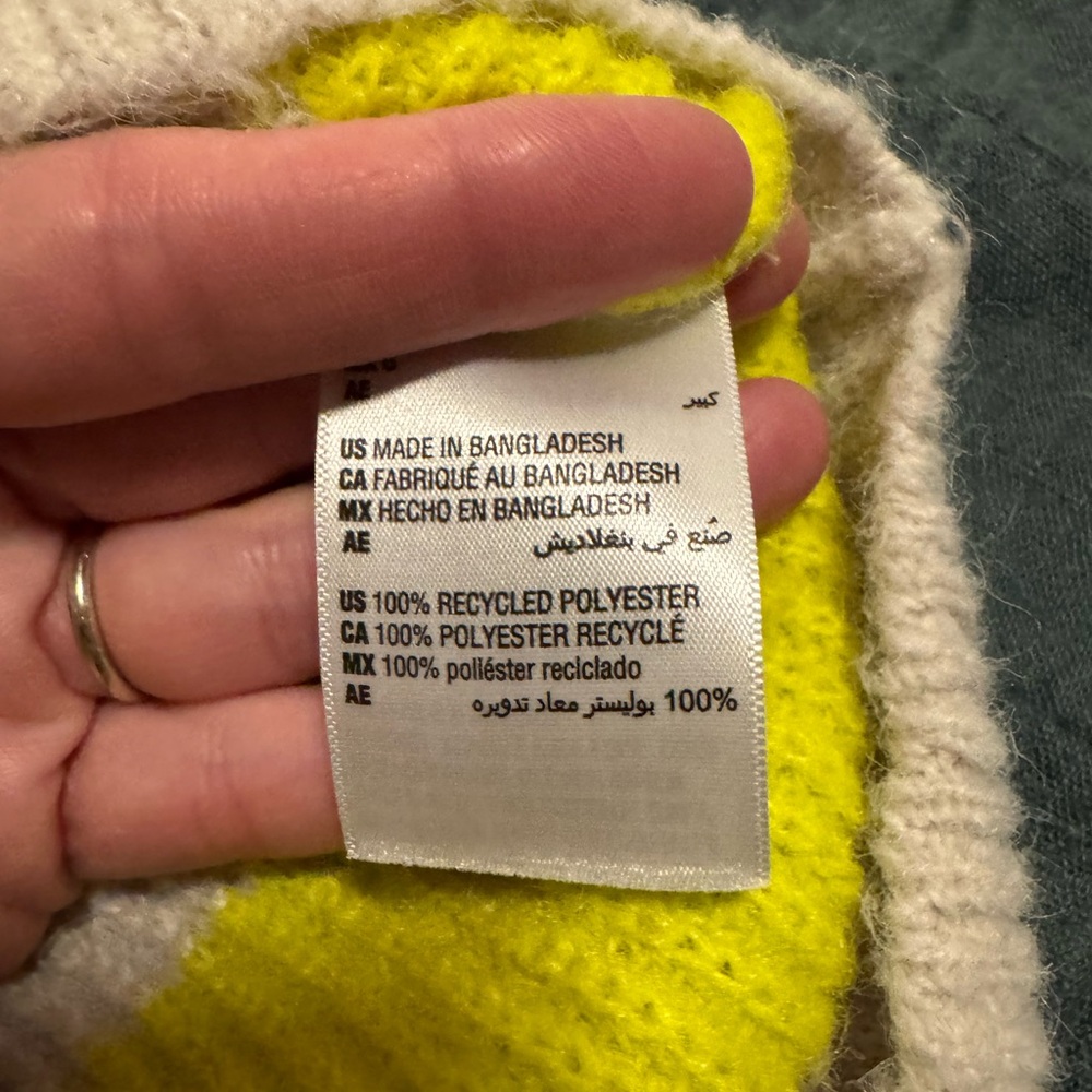 Neon Striped Knit Sweater - Picture 4 of 4